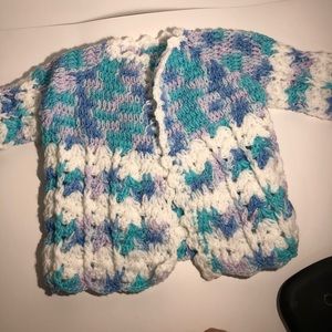 Mini Girls Crochet Knitted Sweater (handmade)